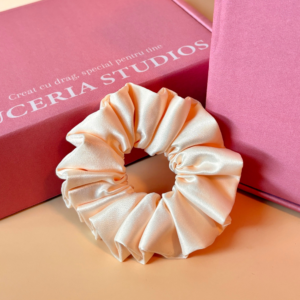 Elastice de Păr Handmade –Piersică Delicată